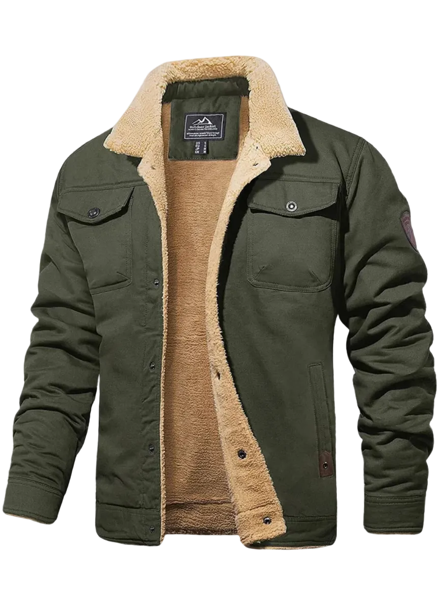 Chaqueta Sherpa Field | Edición "Forro Polar" & Estilo Militar