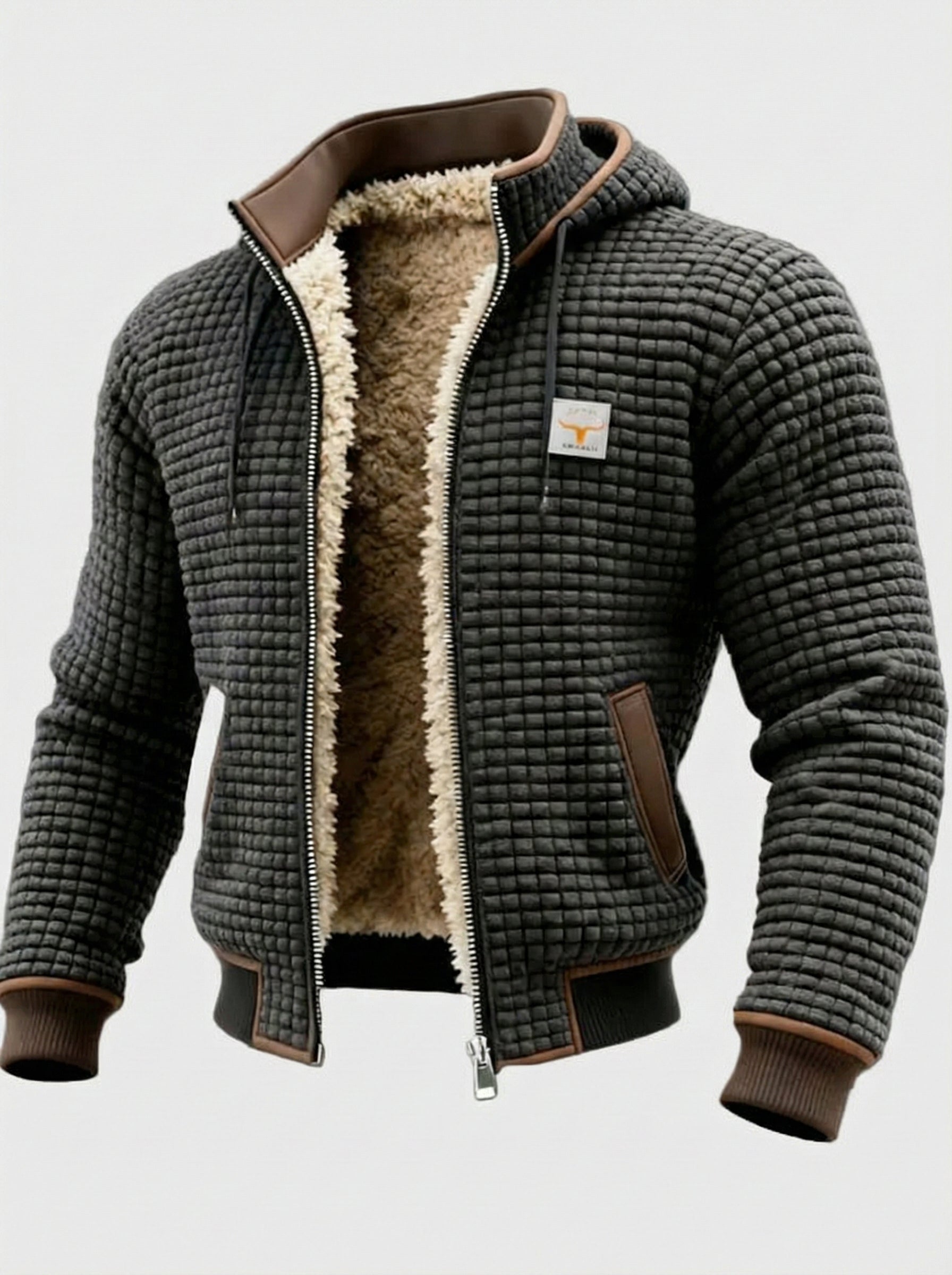 Chaqueta Nordic Fleece | Edición "Textura Waffle 3D" & Interior Sherpa
