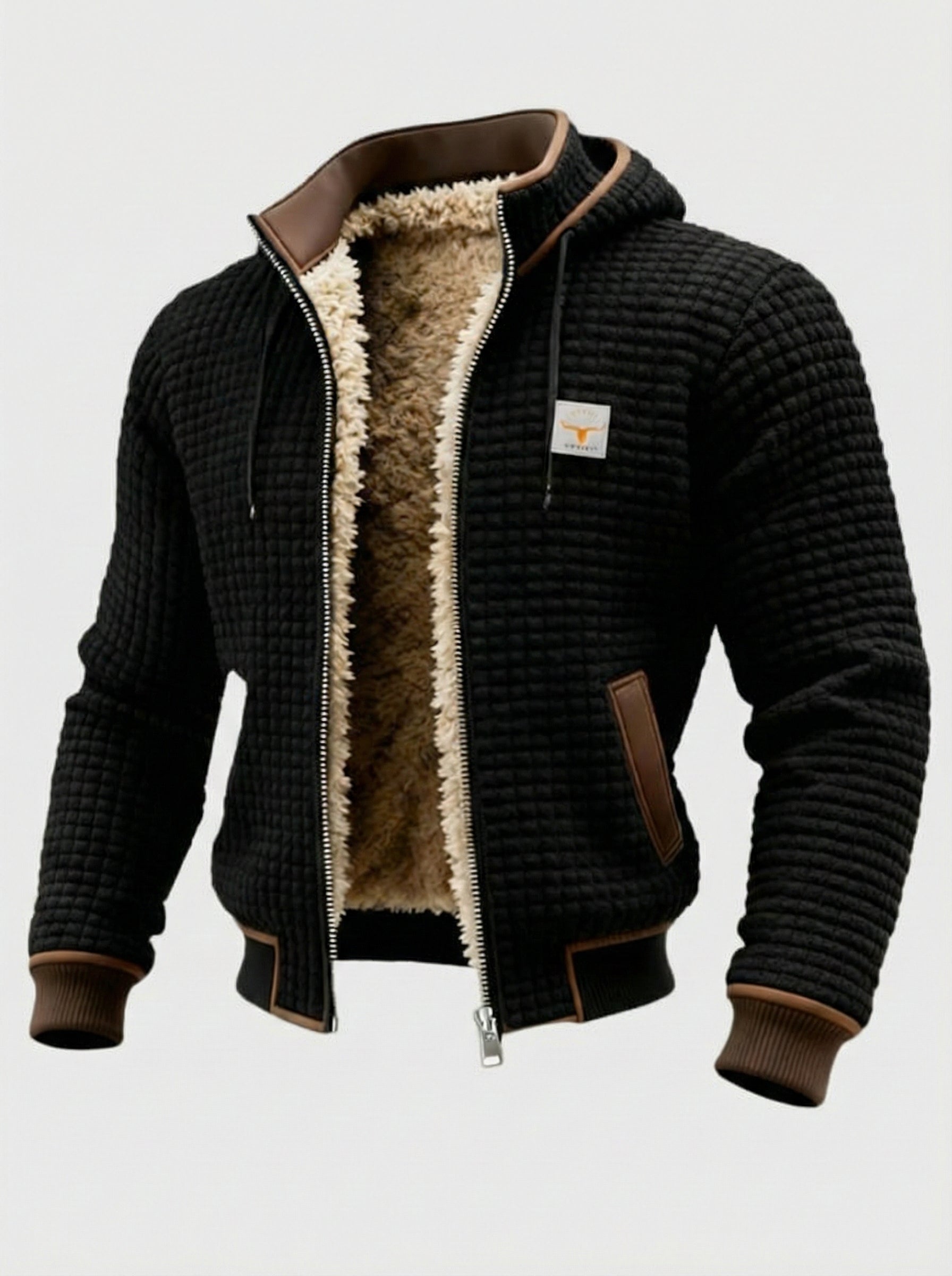 Chaqueta Nordic Fleece | Edición "Textura Waffle 3D" & Interior Sherpa