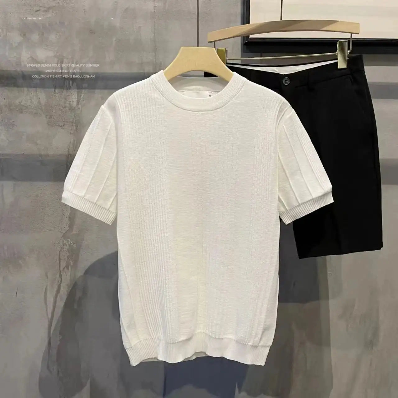 Camiseta Theo | Edición "Knitted Crew" & Textura Vertical